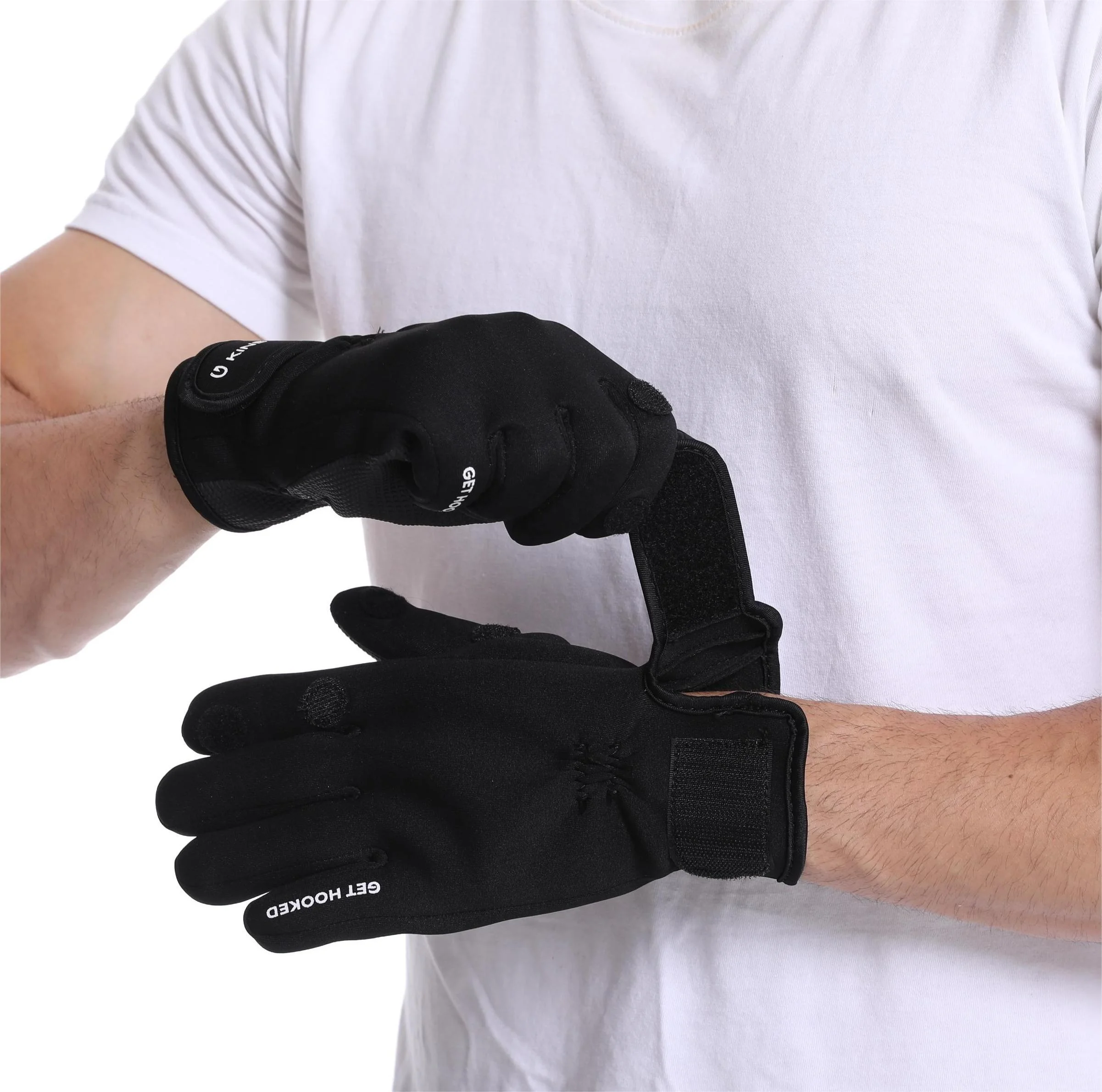 Lightweight Diving Gloves Customized Logo 3mm Neoprene Waterproof Flexible 5 Finger Touch screen Anti-slip warm gloves
