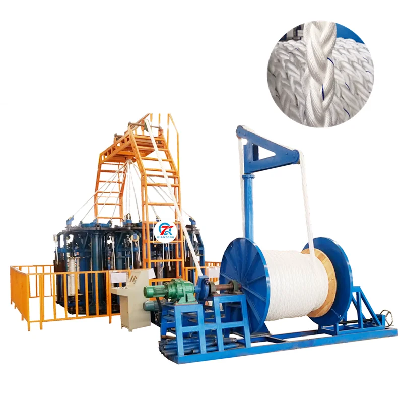 8 strands high speed braider mooring rope braiding machine