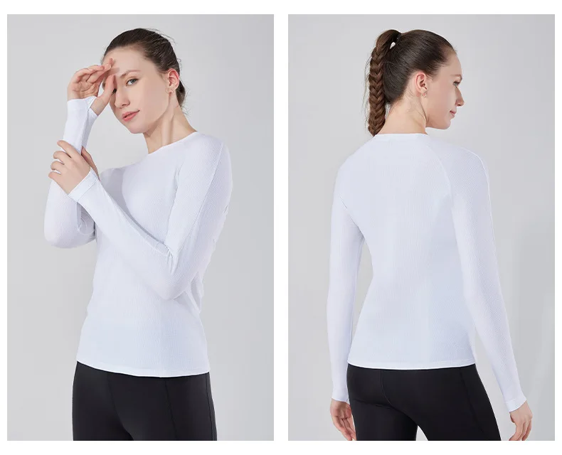 Wholesale Custom Logo Long Sleeve Quick Dry Running T shirts Men Workout Fitness T Shirts For Men