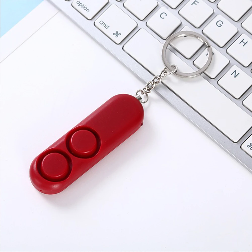
120db Anti Lost Alarms, Self Defense Safety Personal Panic Rape Attack Alarm Bell Security Protection LED KeyChain Alarm Device/ 