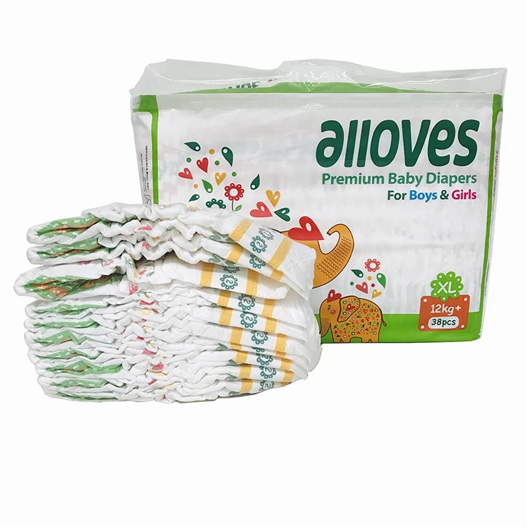 Free Sample Soft Breathable Absorption Baby Diaper with Leak Guard Bulk Sale for Babies