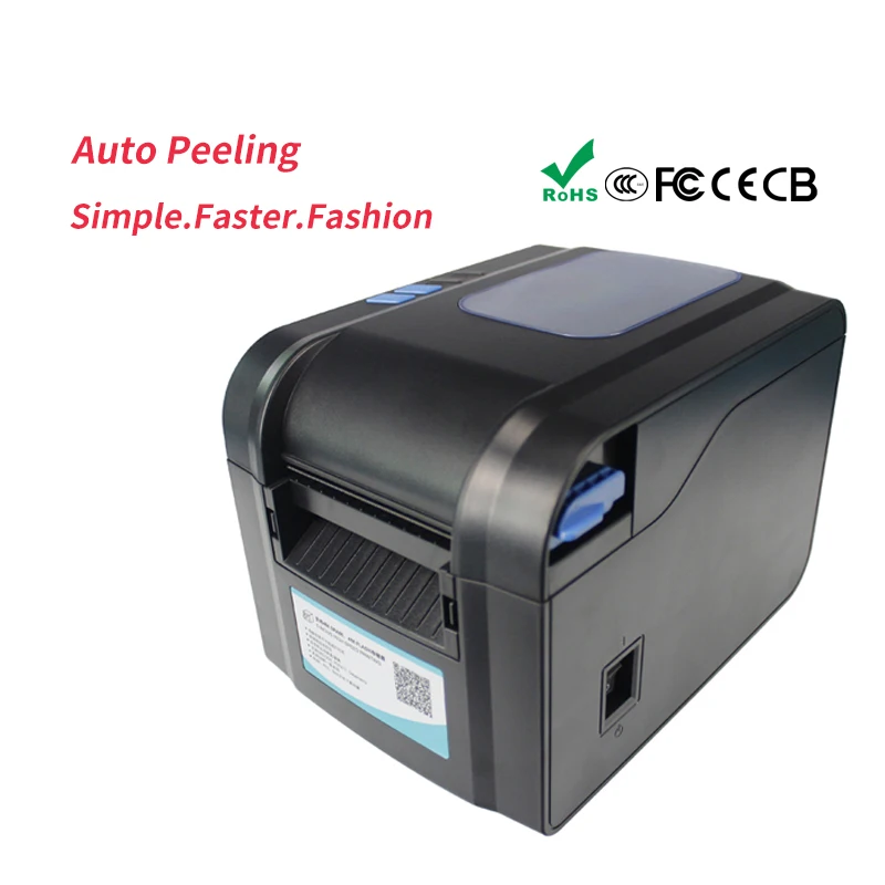 XP-370B 20mm to 80mm Thermal Barcode Printer Automatic Stripping