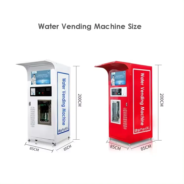 400GPD outdoor reverse osmosis fully automatic pure drinking water vending machine