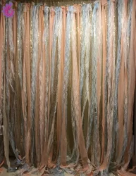 Unicorn Party Decoration Custom Banner Pastel Rustic Curtain Sequin Lace Chiffon Ribbon Wedding Decoration
