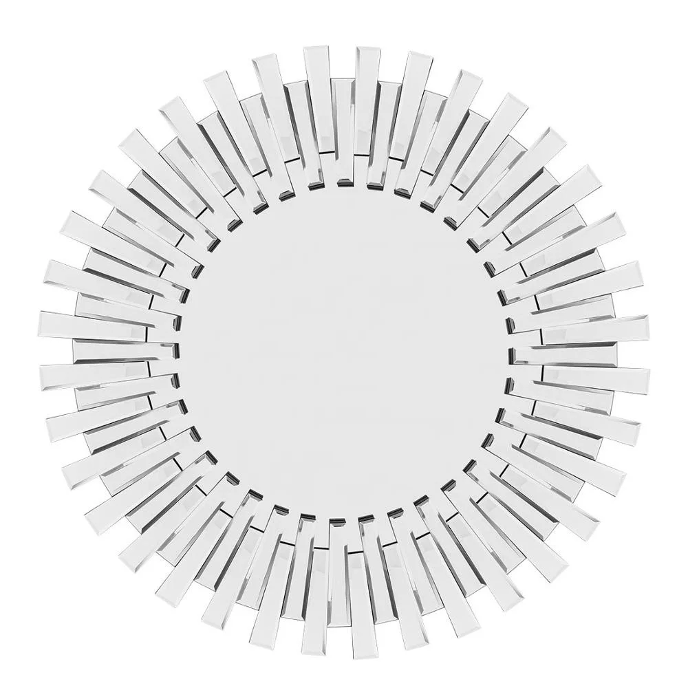 New arrival 3D sunburst round decorative wall mirror