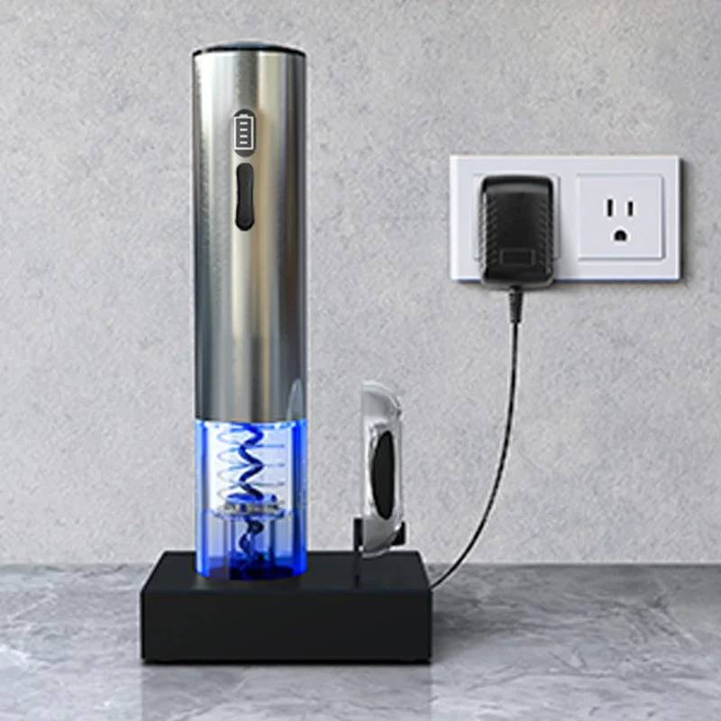 Подгонянная электронная открывалка для вина USB аккумуляторная электрическая бутылок с ЖК-дисплеем батареи