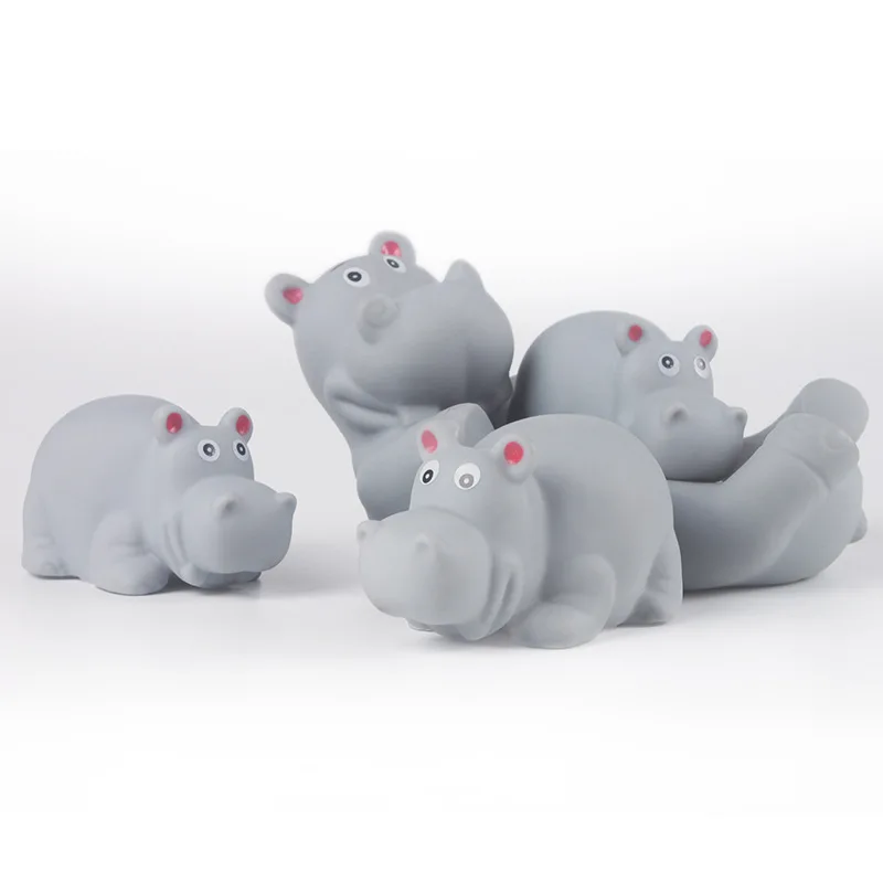 Animals children bath toys rubber ducks bath toy baby silicone bath toy with whistle