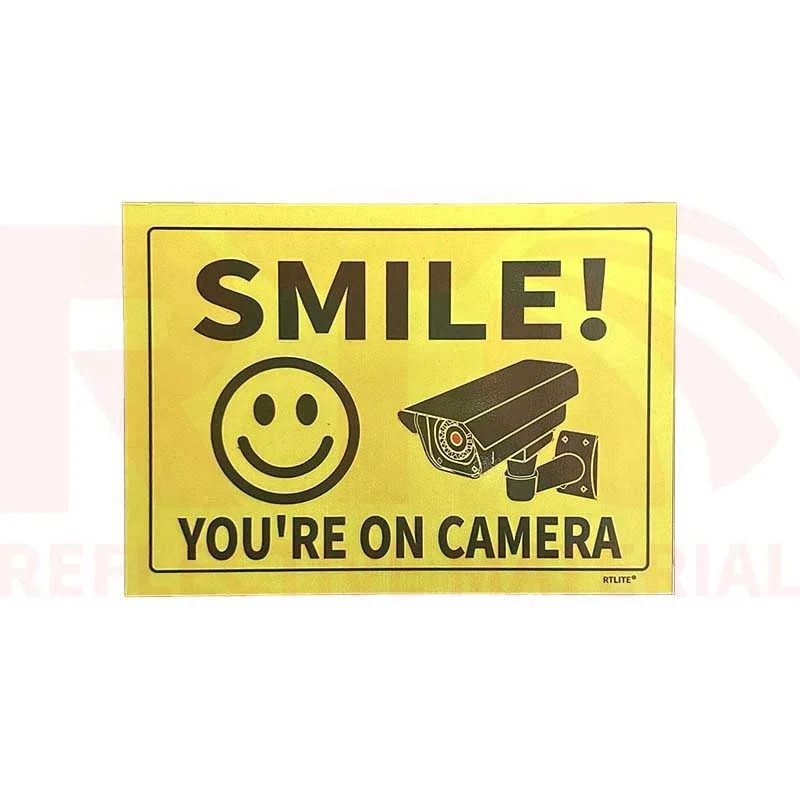 Custom Safety Warning Sign Aluminium BEWARE OF DOG DANGER NO SMOKING Printing Reflector Stickers Reflective Sign Board