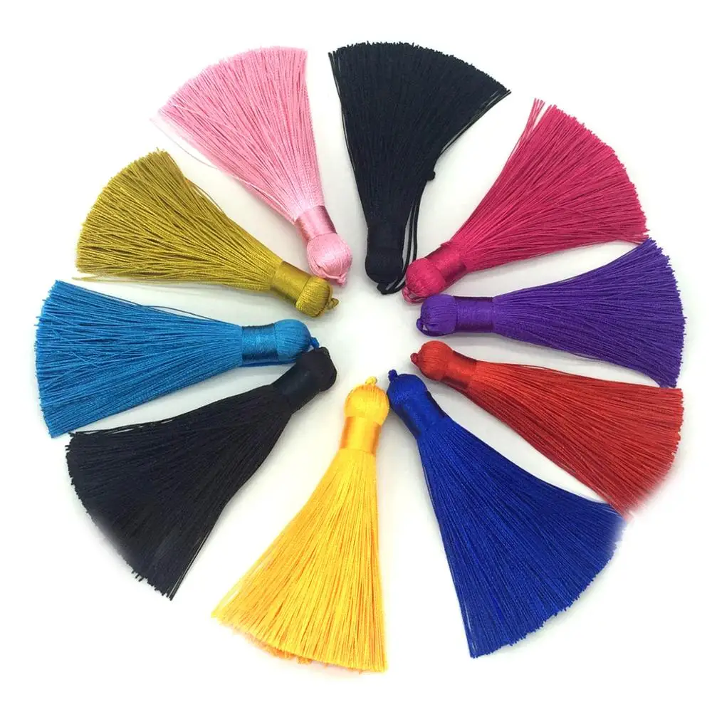 5 cm ice silk tassel short fat little tassel pendant accessories Decoration Tassel