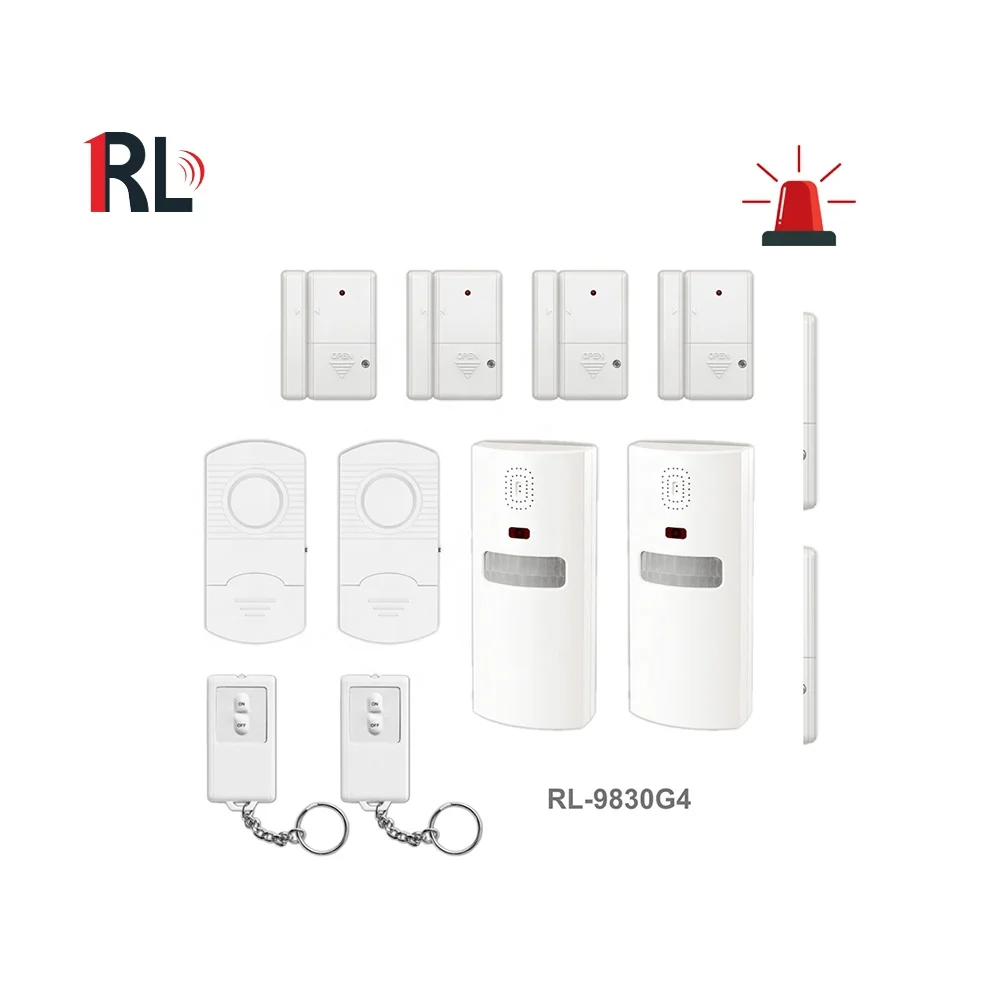 Hot sale wireless wifi motion sensor PIR alarm kit two door magnetic sensor vibration sensor with remote control