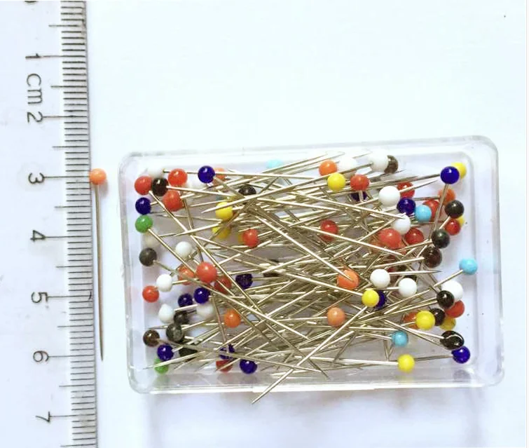 Factory Price 38mm Colored 38mm Glass Head Ball Pins