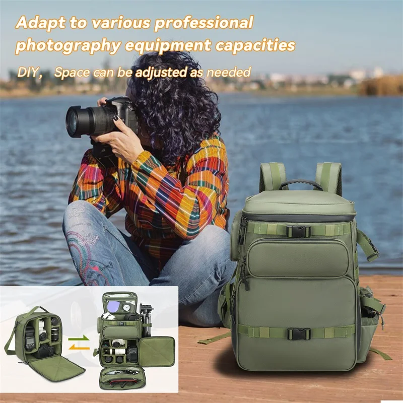 Custom Tactical Camera Backpack for DSLR/SLR/Mirrorless Photography Camera