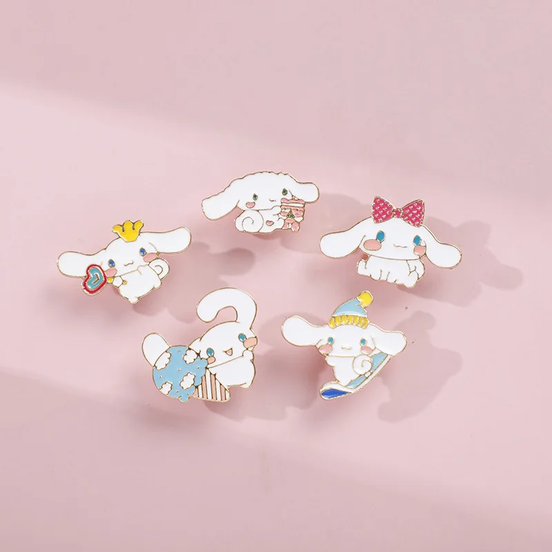 Аниме Cinnamoroll Kuromi Hello Kitty Мелодия Pochacco милое животное эмаль значок для продажи
