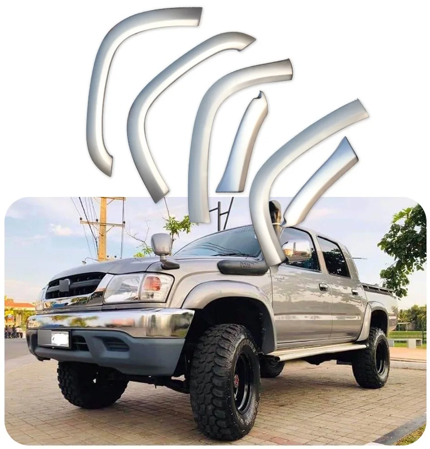 FFD12 High Quality rubber wide body matte black fortuner trims FFD12 fender flares