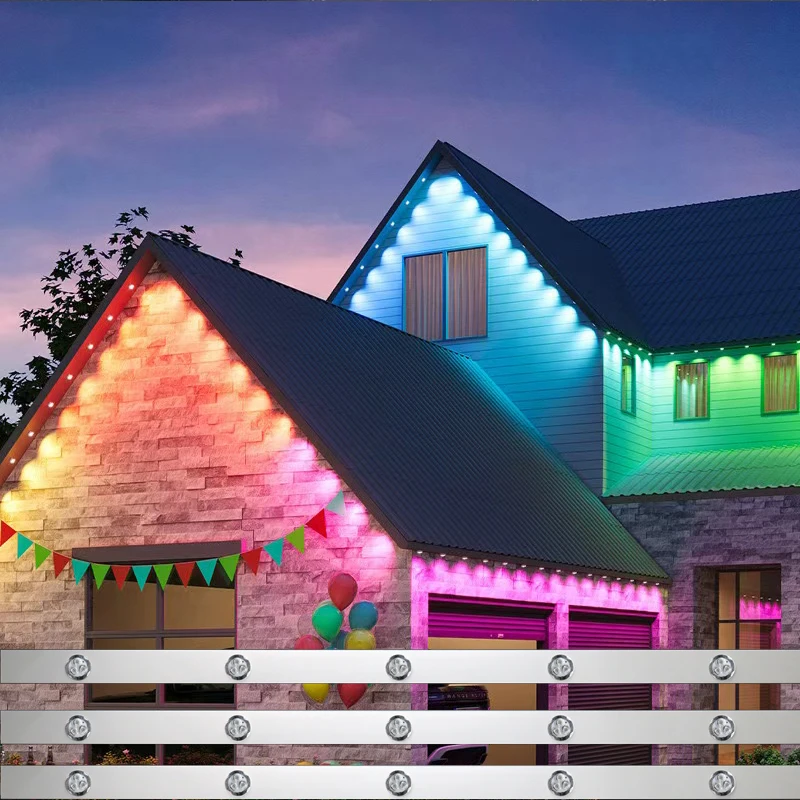 Aoying Permanent Christmas Track Lights 30mm RGBW LED Pixel Light Ip68 Outdoor Waterproof Point Strings Source