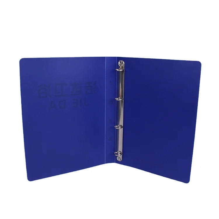 Cheap price custom A4 PP 4 ring binder plastic file folder