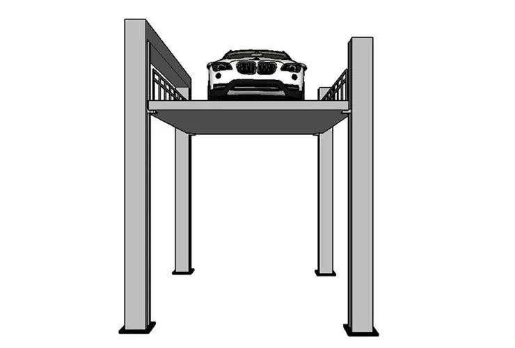 Hydraulic Garage Parking Four Post Car Lift with Mechanical Lock