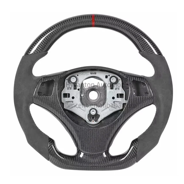Factory wholesale price alcantara carbon fiber steering wheel m performance for BMW 3 Series E90 E91 E92 E93 car steering wheel