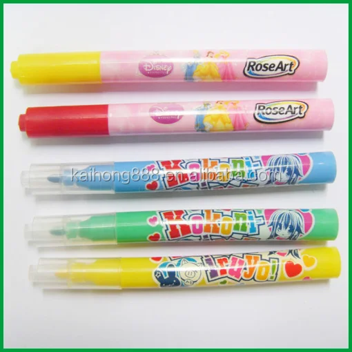 Of 12 Colors Non-toxic Small Art Water Color Brush Pen Stationery Set For Kids