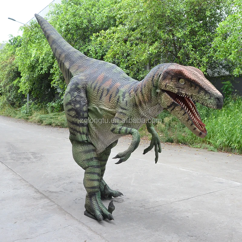 Профессиональный гигантский аниматронный механический Raptor большой реалистичный костюм динозавра