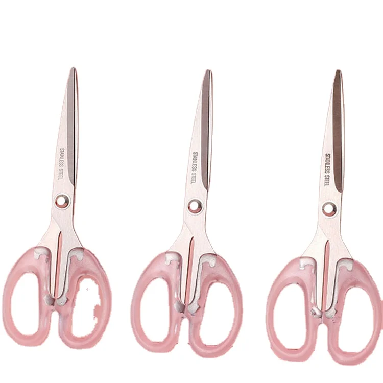 Abc Material Germany Stainless Steel Tailor Scissors Transparent Handle Barber Scissors  Professional Scissors