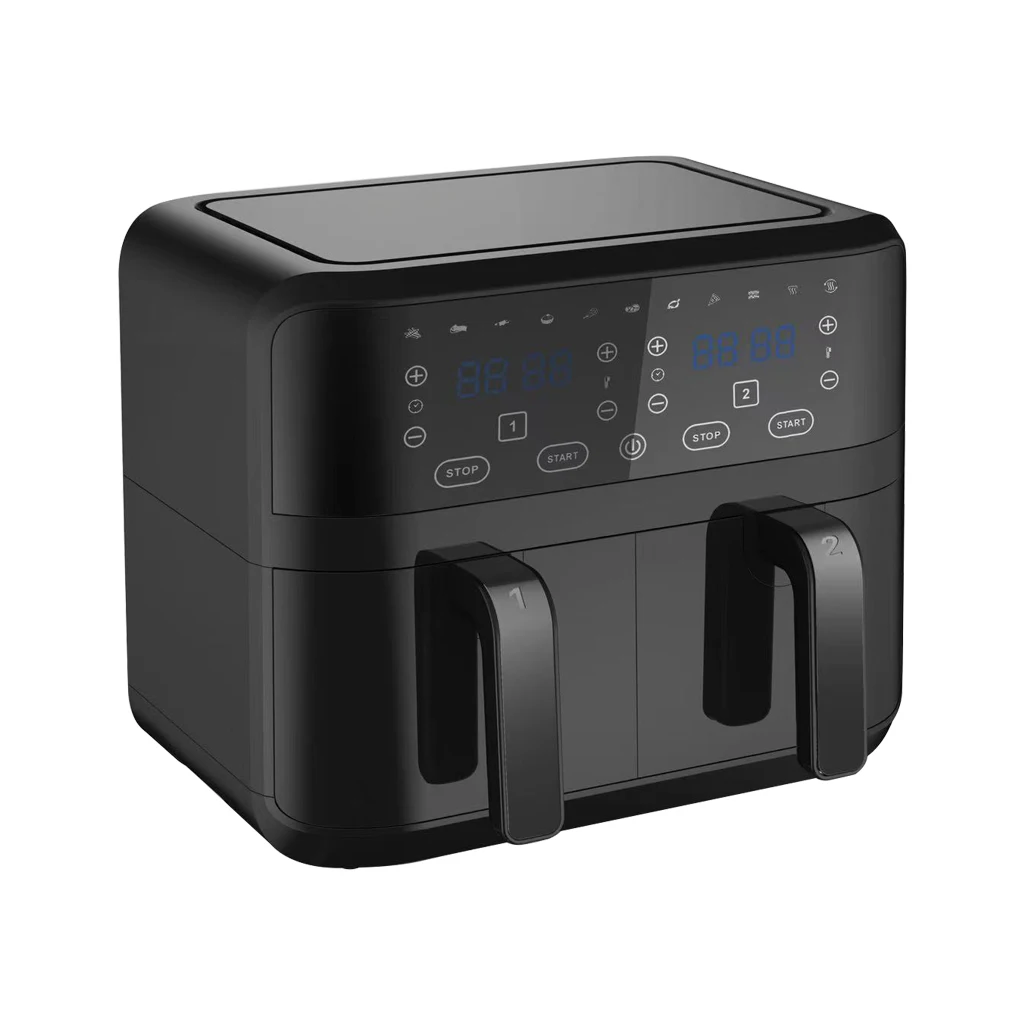 2022  New Kitchen Appliance Double Two Dual Zone 2 Basket steam air fryer 2022