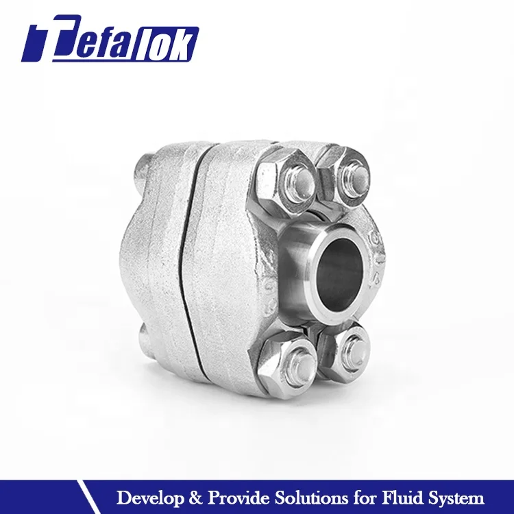 Stainless Steel Butt Weld SAE Flange Fittings Hydraulic Steel Bolts SAZ Flange