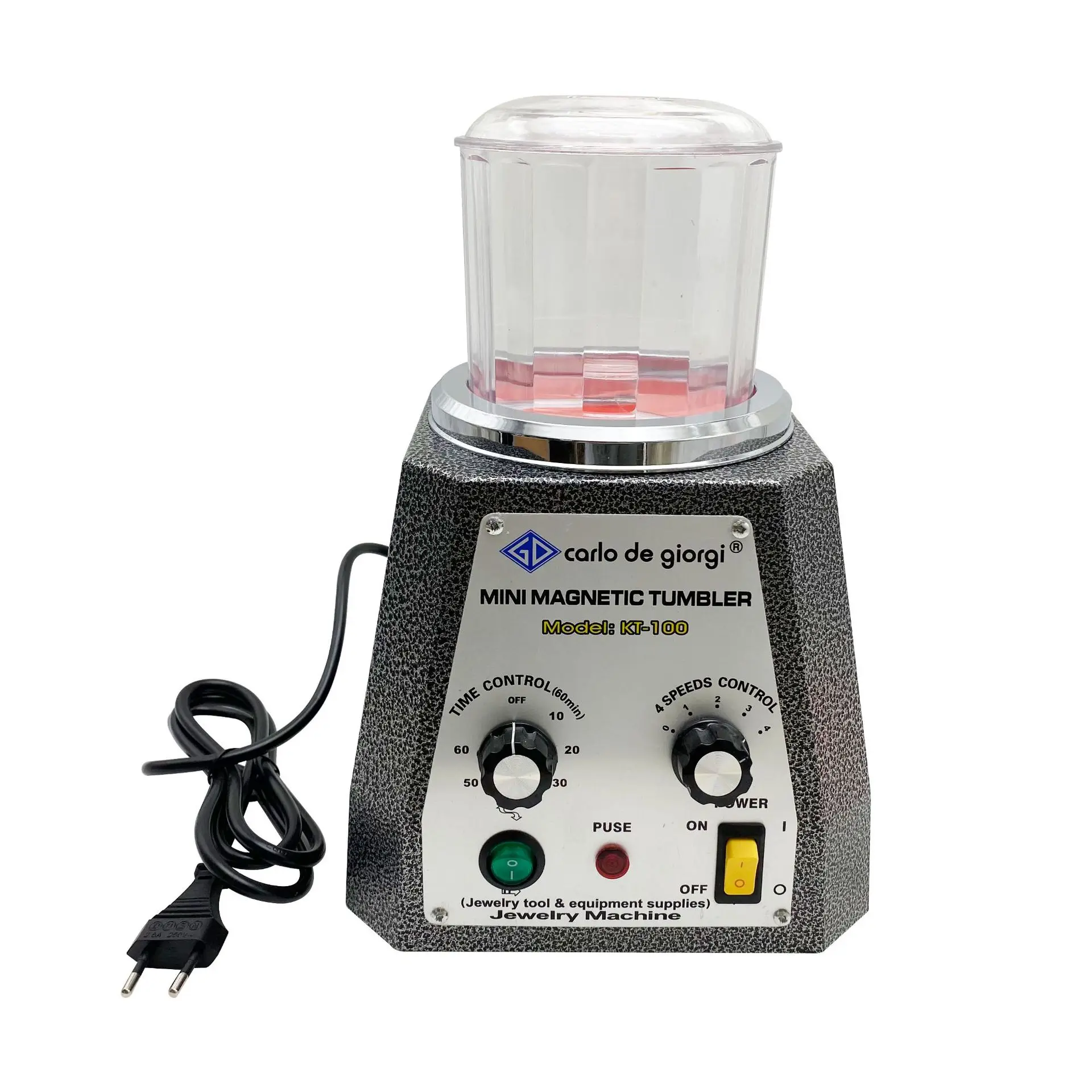 High Quality Durable Magnetic Rotary Tumbler Polishing Machine KT-100 Magnetic Cleaner