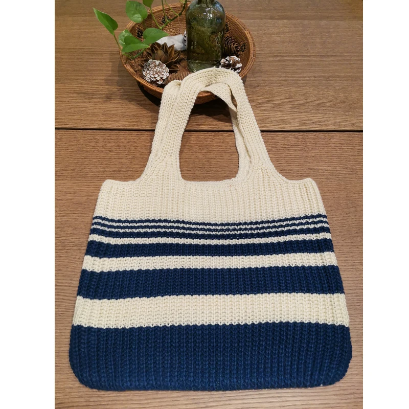 Customized-bag Hand bag wool knitted bag Korean single shoulder