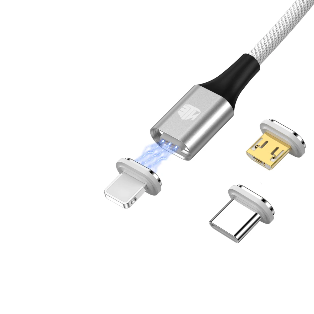 Мощный магнитный Магнитный зарядный usb-кабель для передачи данных для iPhone