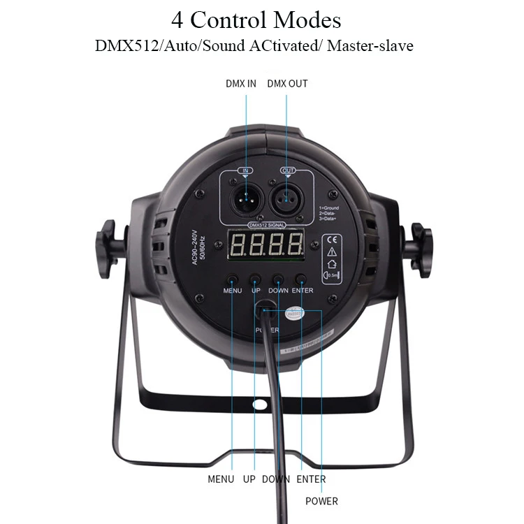 Wholesale DMX512 Control RGBW 3W 54pcs RGBW LED Par Lights Stage Lighting Equipment