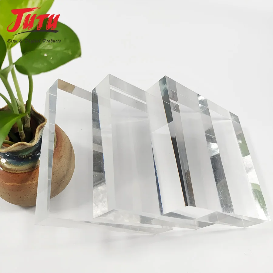 JUTU Clear Acrylic Sheet Laser Cut 4x8 Feet Transparent Cast PMMA Plastic Acrylic Sheet