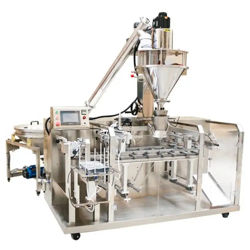 Automatic Coffee Milk BBQ Masala Powder Premade Pouch Packing Machine Powder Packing Machine Zipper Doypack Filling Machine