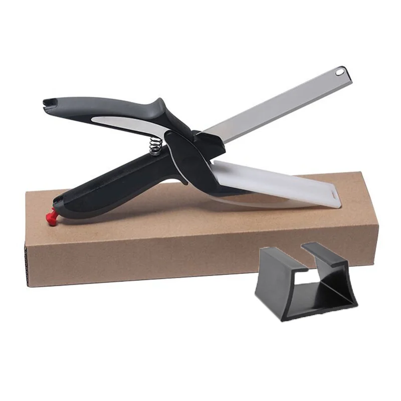 
Clever Kitchen Scissors Clever Food Chop Cutter With Cutting Board 
