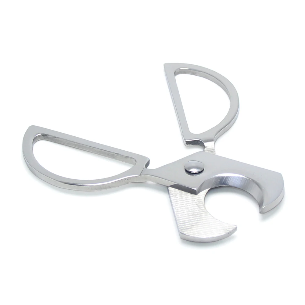 Portable Stainless Steel Pocket Double Blade Cigar Cutter Knife Scissors High Quality Smoking Accessories Cigar Scissors