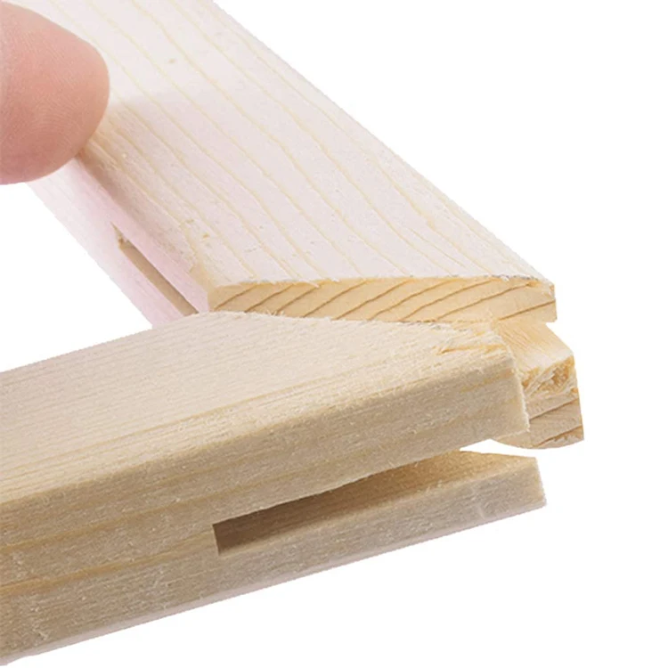 Stretcher Bar Wooden Canvas Frame Customized Set of 4 DIY Solid Wood Art Frames for Painting  Canvas Easy to Build Solid Canvas