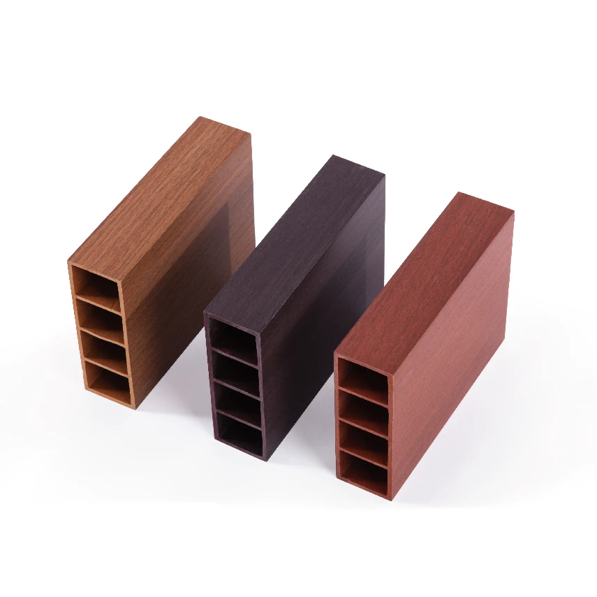 Деревянная и пластиковая композитная перегородка Foshan Ruccawood WPC/PVC, декоративная трубка, дизайн экранирования 150*50 мм