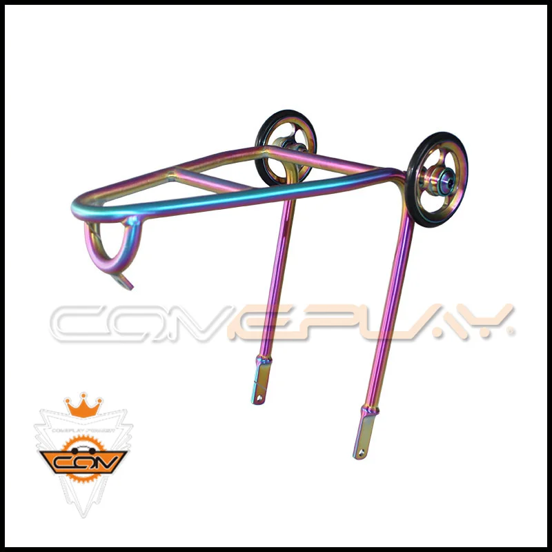 Wholesale of bicycle parts Titanium rear rack fit for Tri-fold bicycle