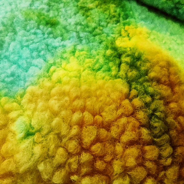 Warm Effect Polyester Leopard Purple Teddy Bear Fur Sherpa Fleece Fabric