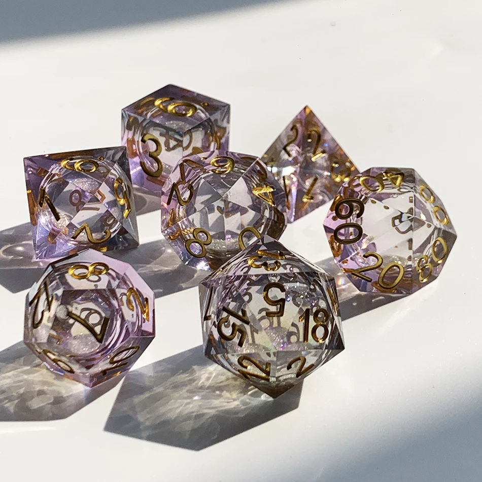 liquid core dice Used for Role-Playing dice Magic Pathfinder Game DND dice Set