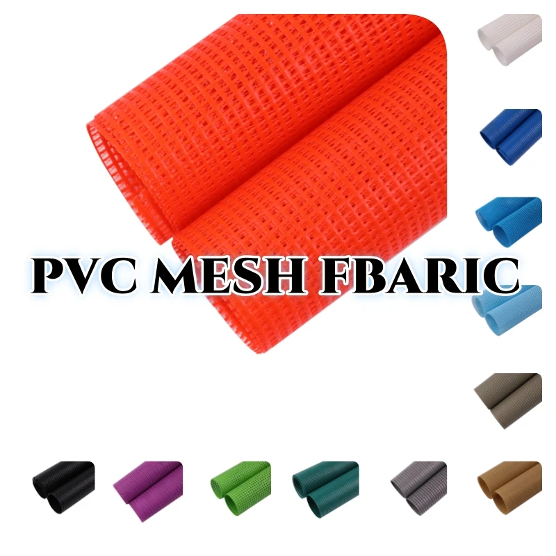 Lona Cheap wholesale pvc transparent net mesh tarpaulin pvc mesh tarp for bag and advertising banner