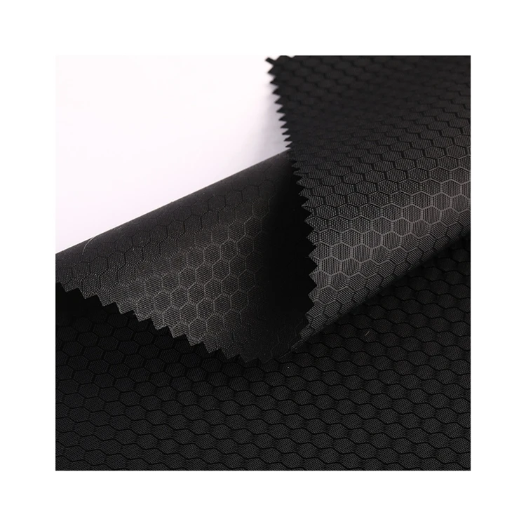 Высококачественный материал 150d * 200d Алмазная решетка ПВХ покрытие Водонепроницаемая 100% полиэстер ткань Оксфорд