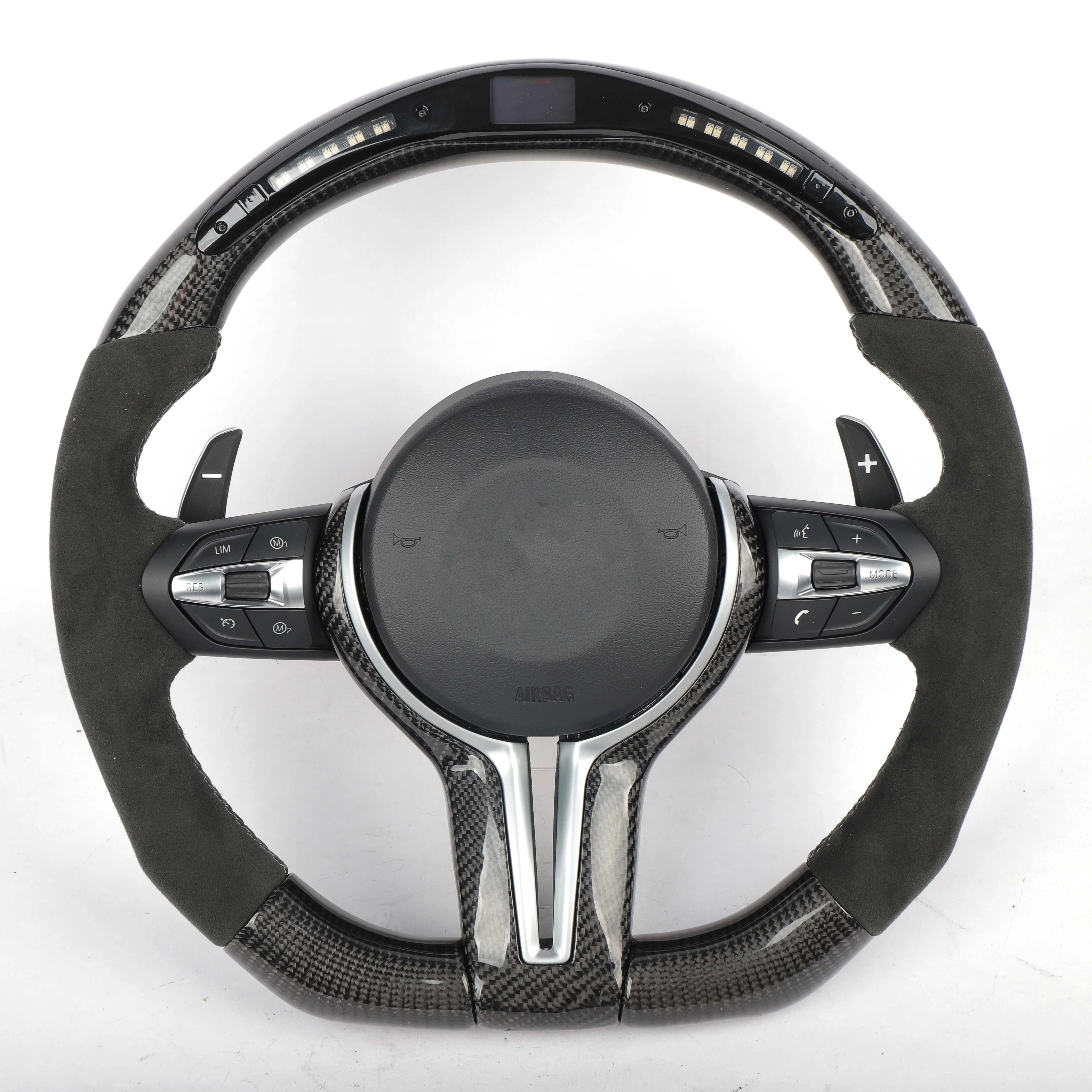Factory direct LED smart carbon fiber steering wheel M series F series compatible with Bm w F30 F35 F80 F15 F16 F25 M2 M3 M4
