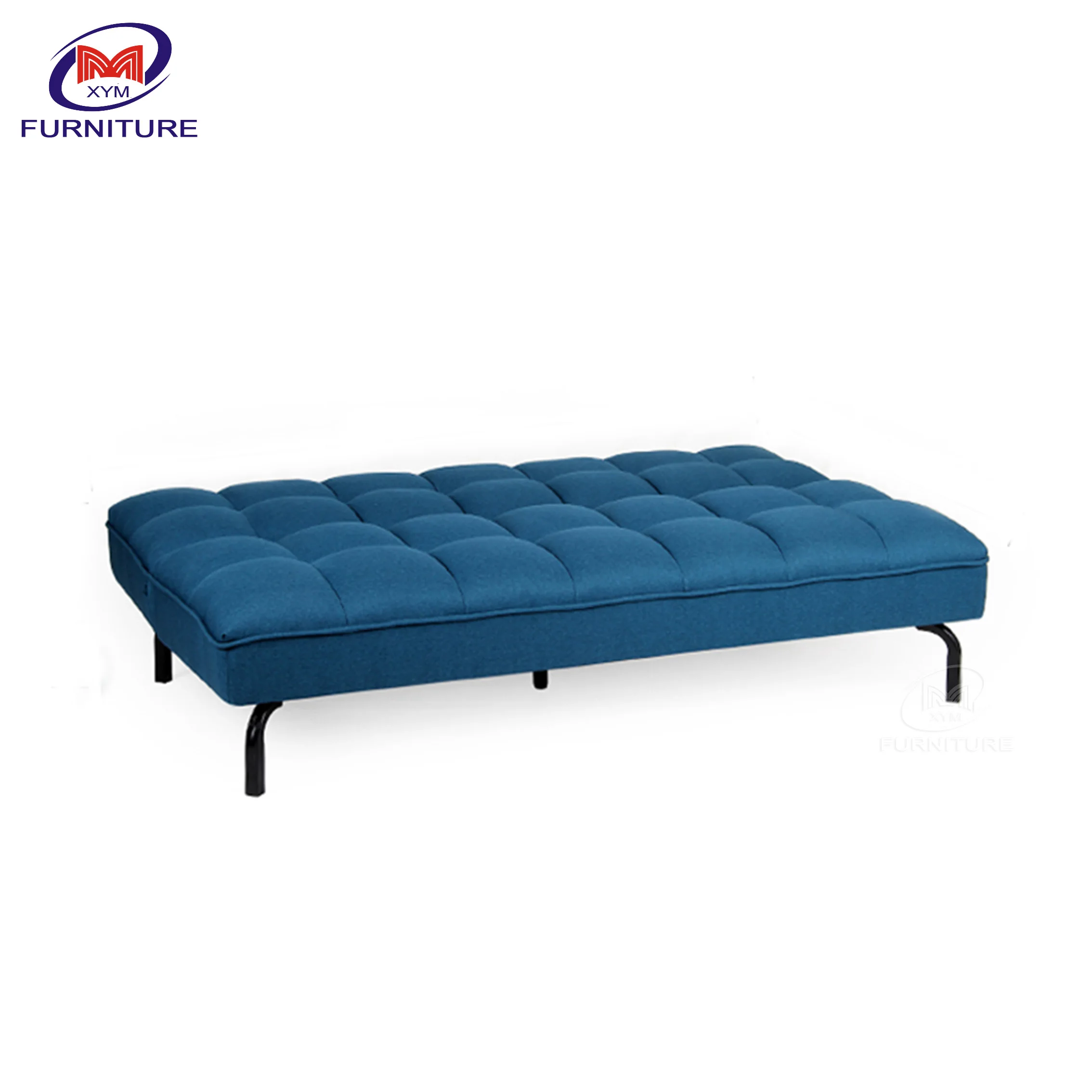 
Hotel Apartment House Inflatable Wooden Frame Blue Fabric Sofa Bed Folding Simple Type Living Room Sofa Bed 