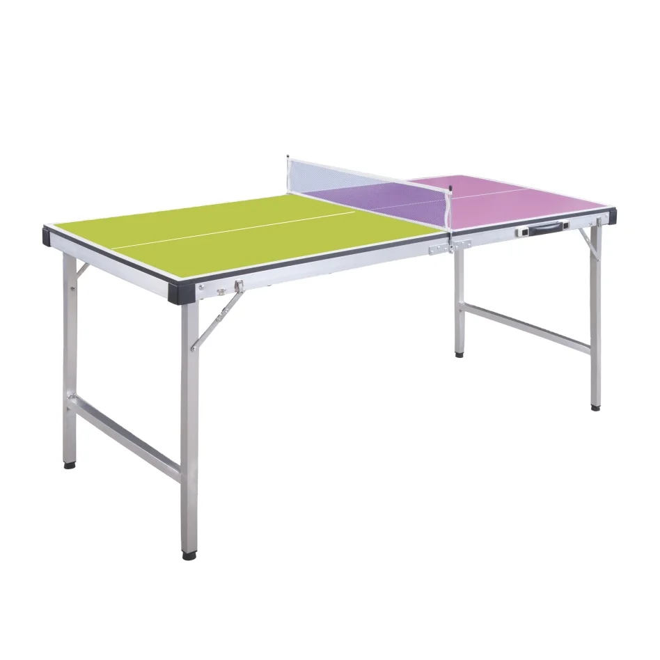 Folding Ping Pong Tennis Tables Indoor Mini Aluminium Leg Table Tennis Table