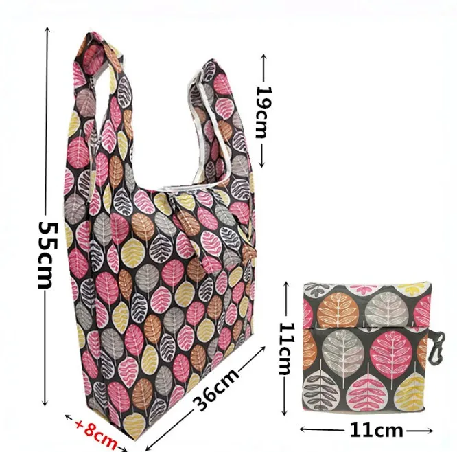 2024 custom promotional eco friendly reusable grocery tote nylon foldable shopping bag for gift