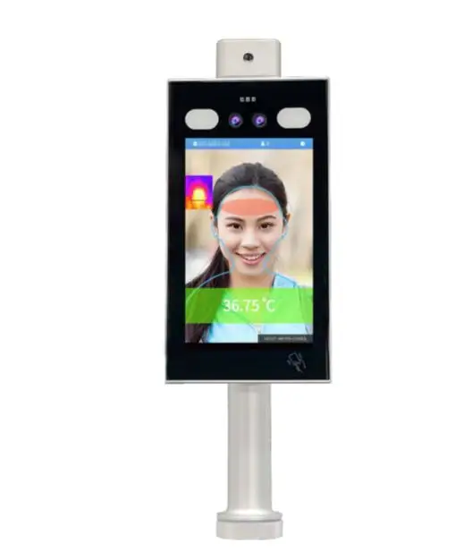 TM67 Waterproof 3D Face Recognition Door Access Control System Cloud Server AI Face Time Attendance With Temperature Sensor