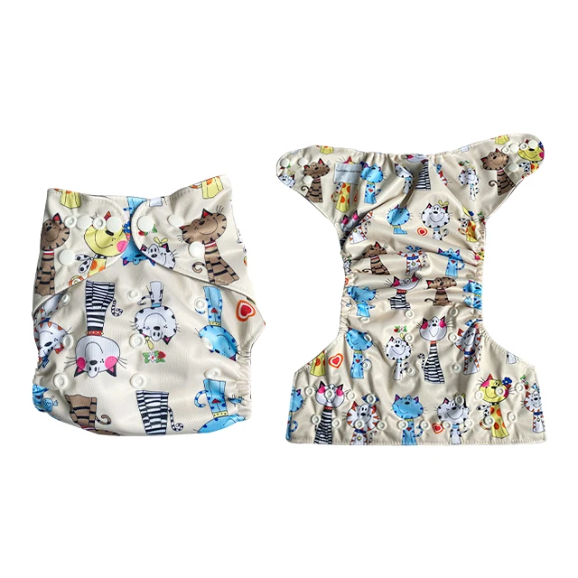 2022 OEM Adjustable organic fitted cloth diapers Nappy Pants Waterproof Reusable Diapers For Baby