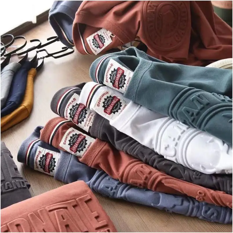 Men Short Sleeve T-Shirt Clothes Oem Gsm Long Green V-Neck Zip Toddler Boys High Neck Polyester Spandex Knit Over Sized T-Shirt
