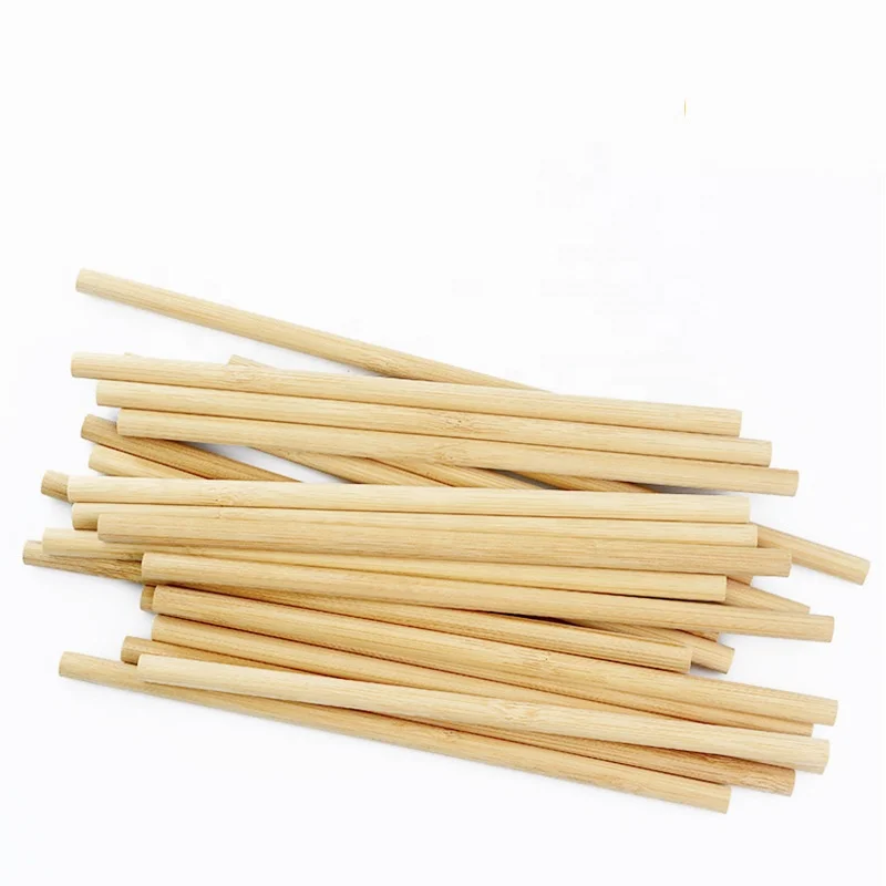 100% Biodegradable Organic Bamboo Straws 20mm Jumbo Boba Bubble Tea Drinking Disposable Compostable Straws